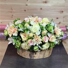 Artificial Peach &amp; Cream Spray