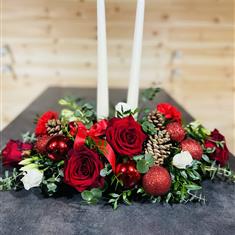 Table Candle Centrepiece White